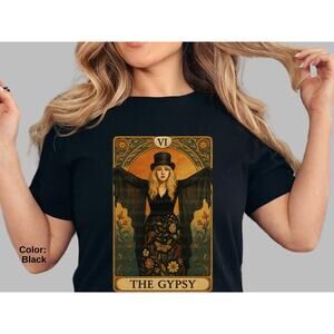 The Gypsy Tarot Card Tee, Stevie Nicks Inspired, boho rock shirt